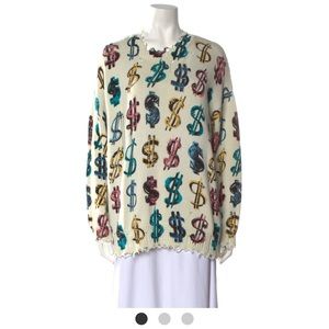 R13 Oversized Distressed $$ Sweater Large